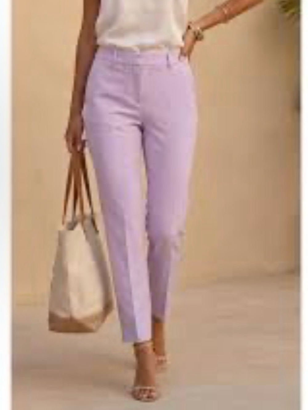 The Kooples Lavender Cropped Tailored Pants